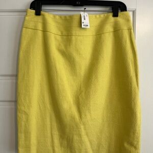 The Limited Sunny Yellow Pencil Skirt